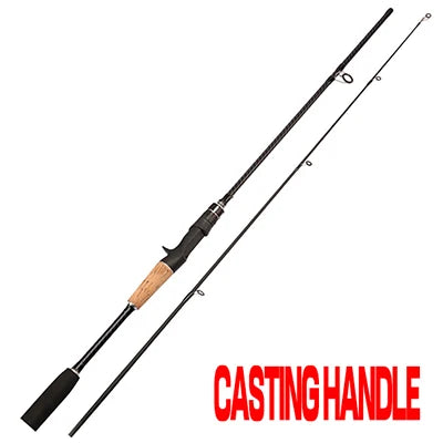 Lure Fishing Rod 1.8m/2.1m Carbon Telescopic Fishing Rod Short Section Lure  Sub-rod Eva Grip Fiber Fishing Rod Long Drop Sea Rod
